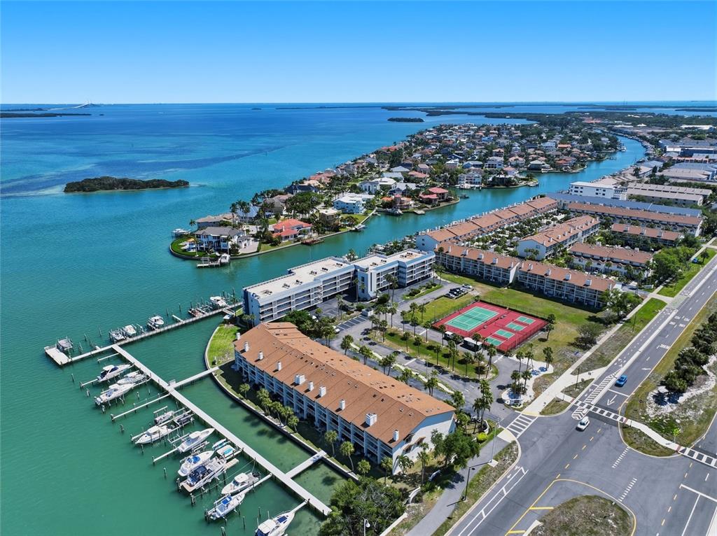 363 Pinellas Bayway South, Unit 29 Tierra Verde, FL 33715 - Photo 57 of 59 an aerial view of a city