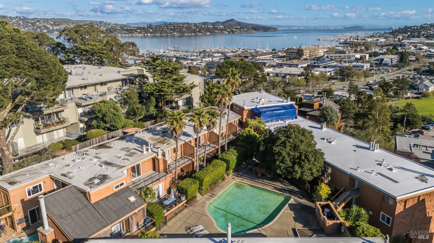 116 Stanford Way Sausalito, CA 94965 - Photo 32 of 37 an aerial view of residential houses with outdoor space
