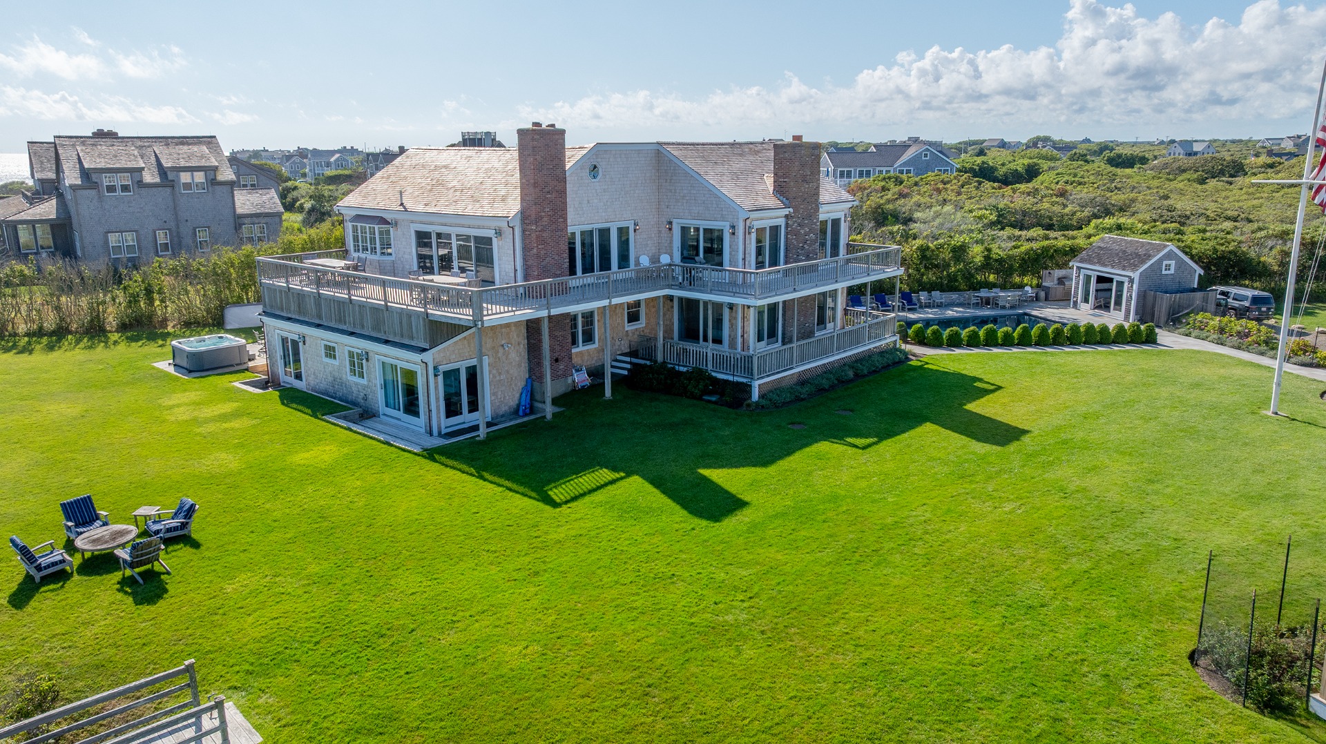 1 Reeds Way Nantucket, MA 02554 - Photo 22 of 51 a view of a house with a big yard
