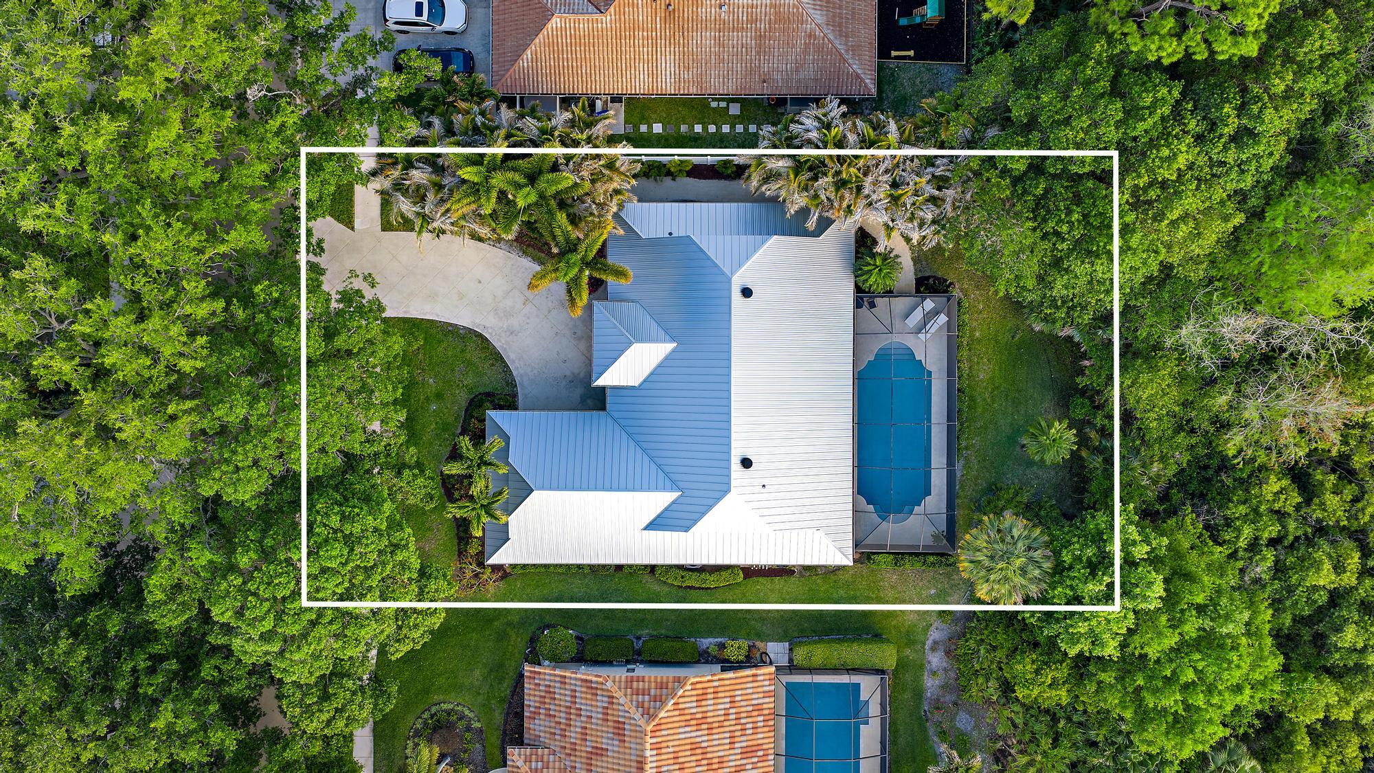 6462 Winding Lake Drive Jupiter, FL 33458 - Photo 6 of 42 Aerial Lot View