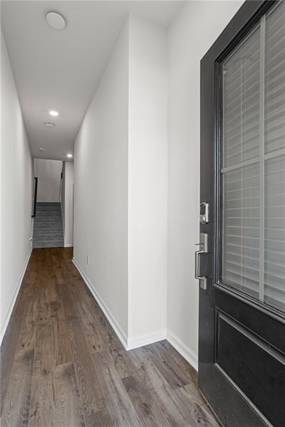 123 Matson Run Southwest Mableton, GA 30126 - Photo 28 of 32 a view of a hallway with wooden floor