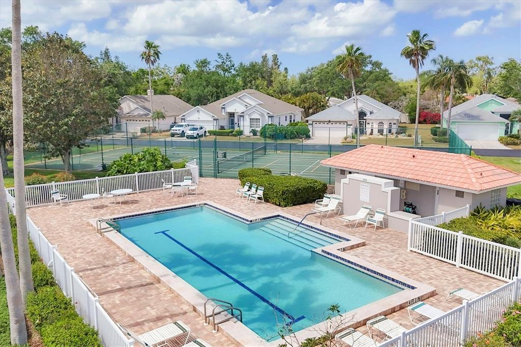 3350 Yonge Avenue, Unit 31 Sarasota, FL 34235 - Photo 36 of 39 an aerial view of a house