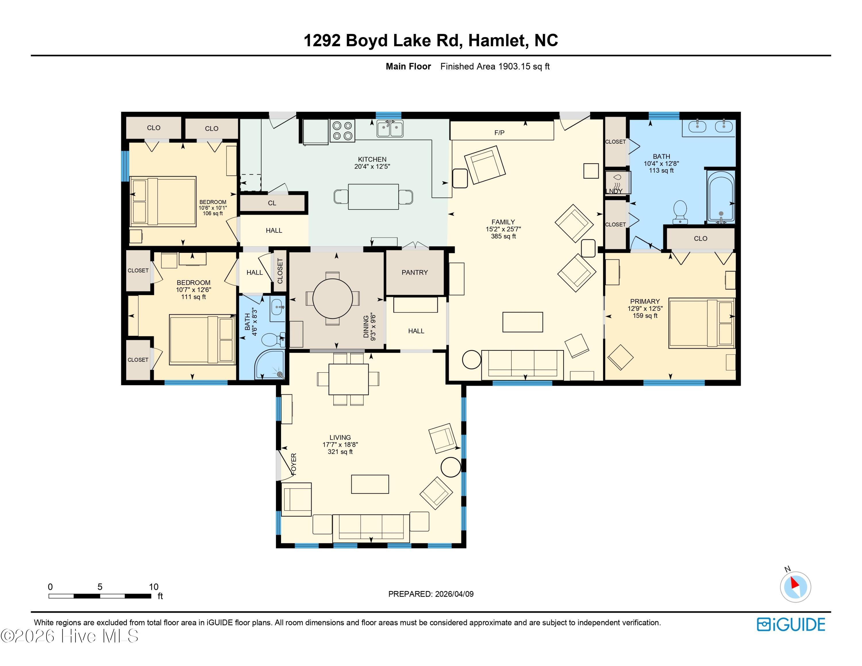 1292 Boyd Lake Road Hamlet, NC 28345 - Photo 61 of 61 01-Floorplan#1