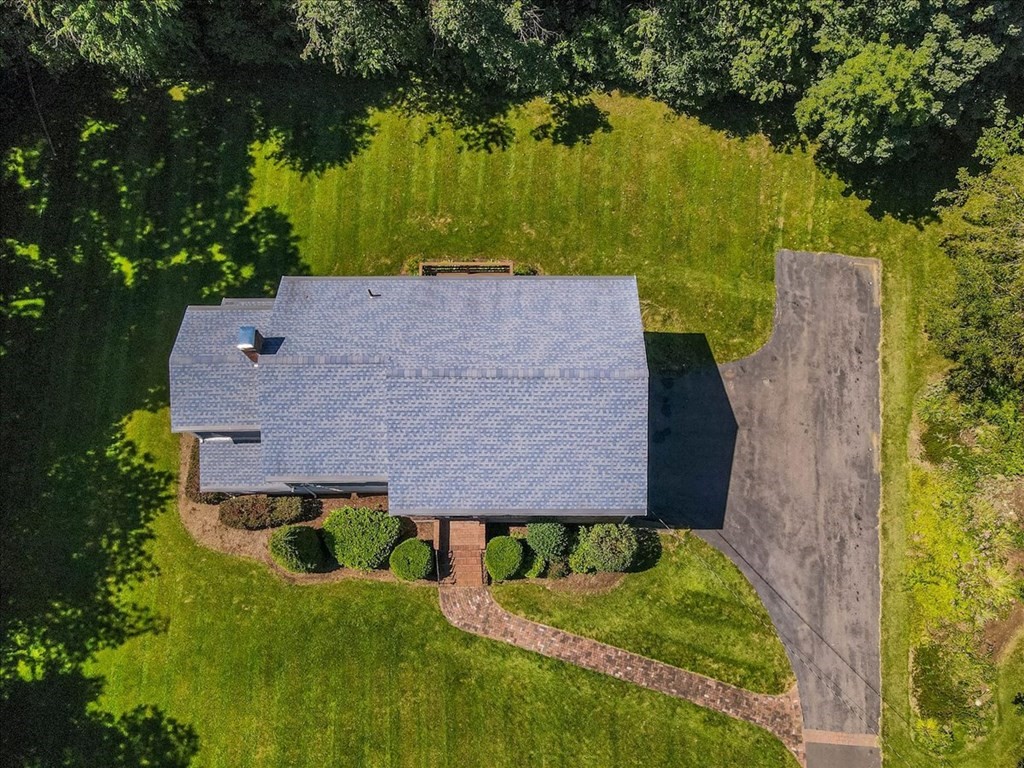 44 Ellis Street Medway, MA 02053 - Photo 40 of 42 an aerial view of a house with a yard