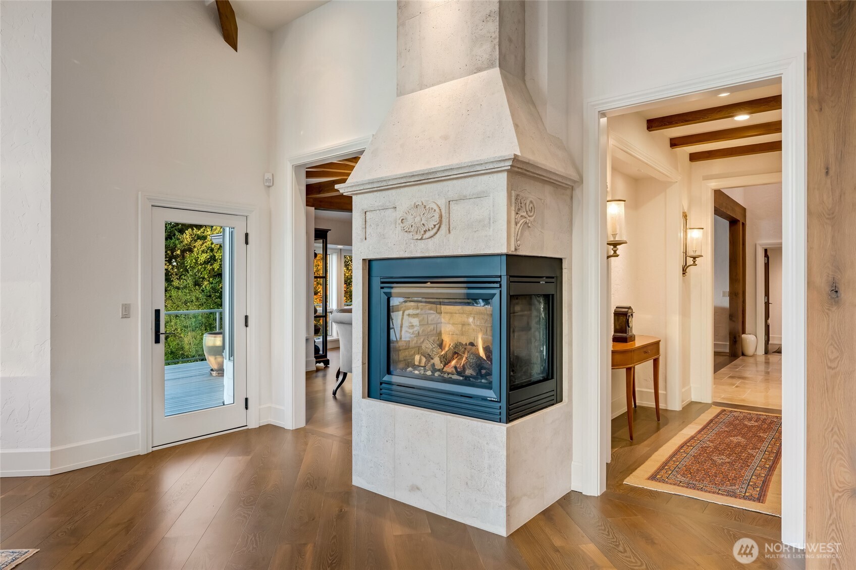 4002 Oakes Avenue Anacortes, WA 98221 - Photo 15 of 38 a view of an entryway and livingroom with wooden floor