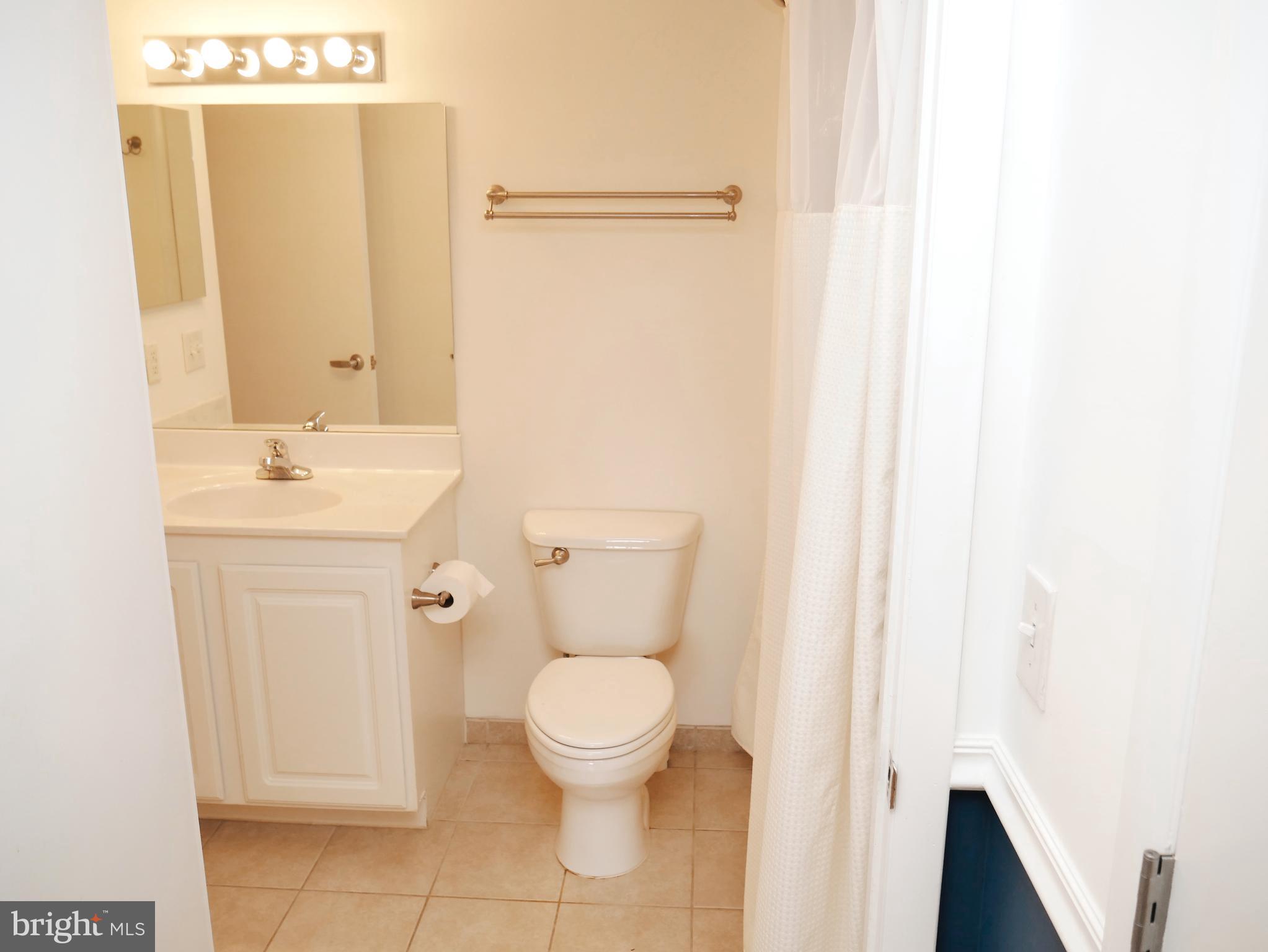 350 G Street Southwest, Unit N501 Washington, DC 20024 - Photo 37 of 49 a bathroom with a toilet a sink and a mirror