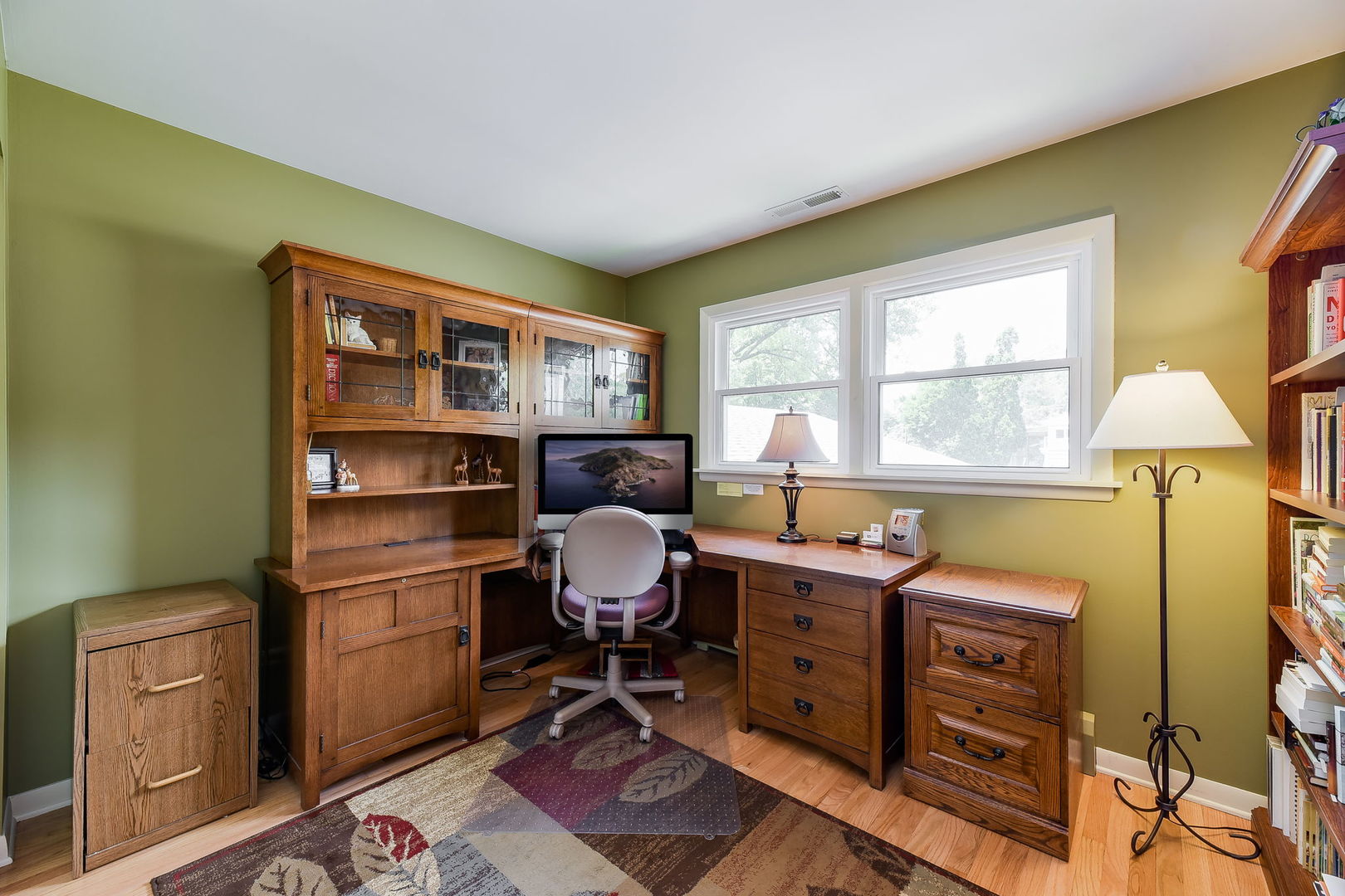 N150 County Farm Road Winfield, IL 60190 - Photo 10 of 22 a view of a workspace with furniture and a window