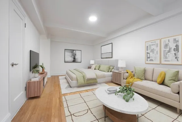 a picture of a bench in front of a wall