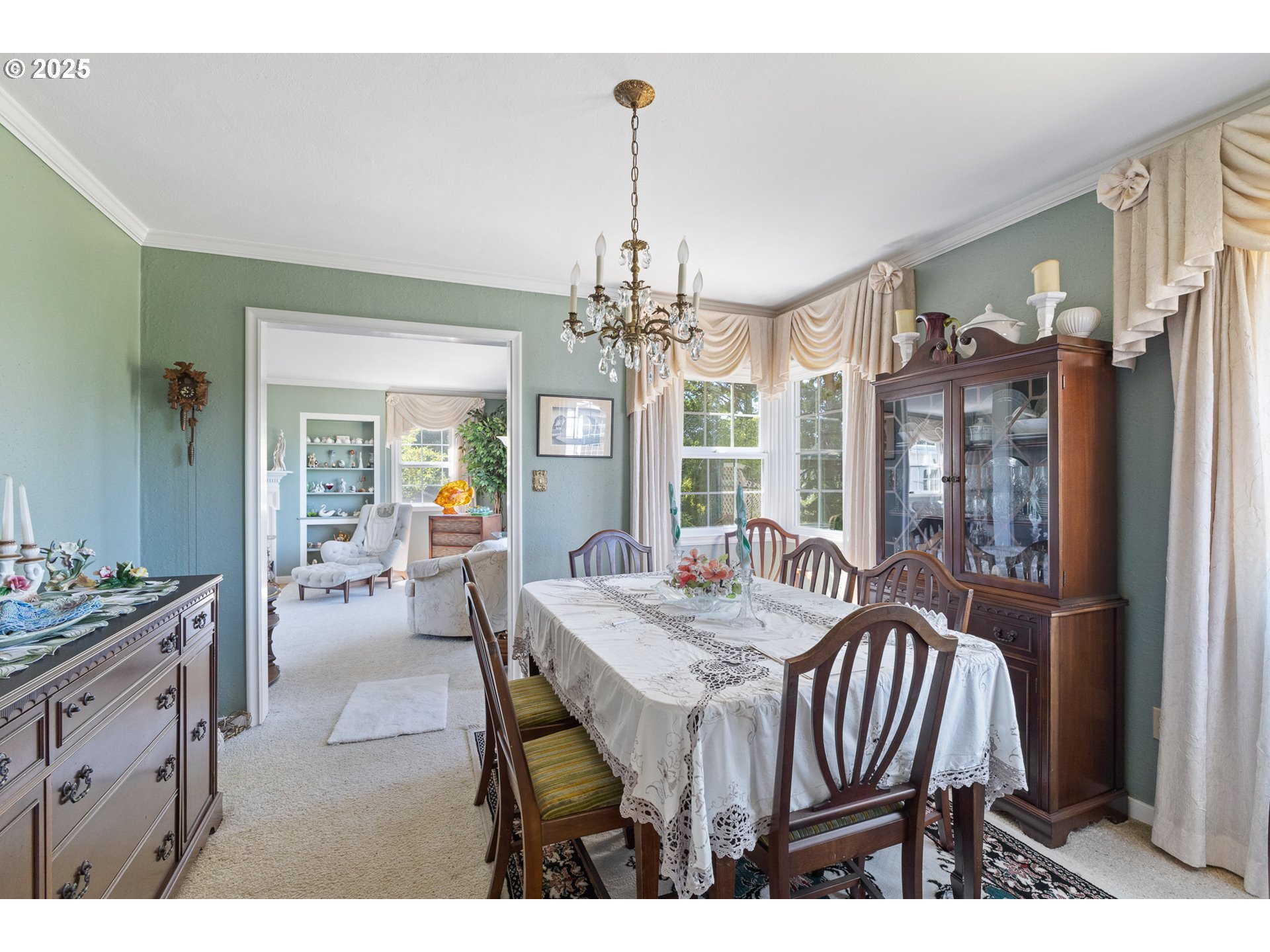 1211 Fairview Street Myrtle Point, OR 97458 - Photo 13 of 48 a view of a dining room with furniture window and wooden floor