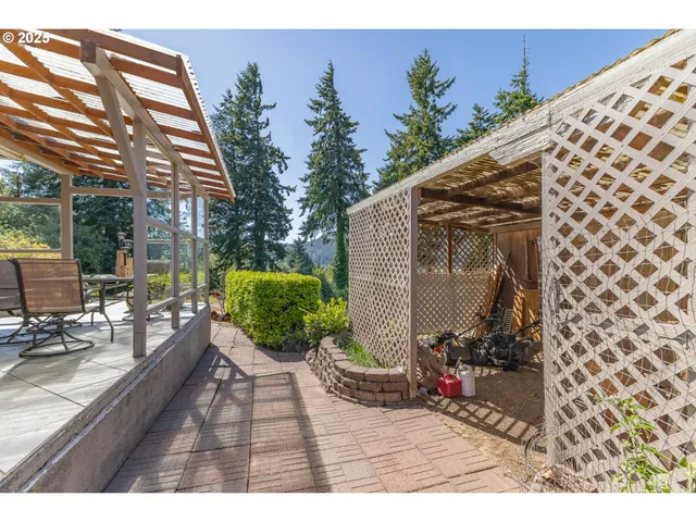 a view of a refrigerator in a kitchen