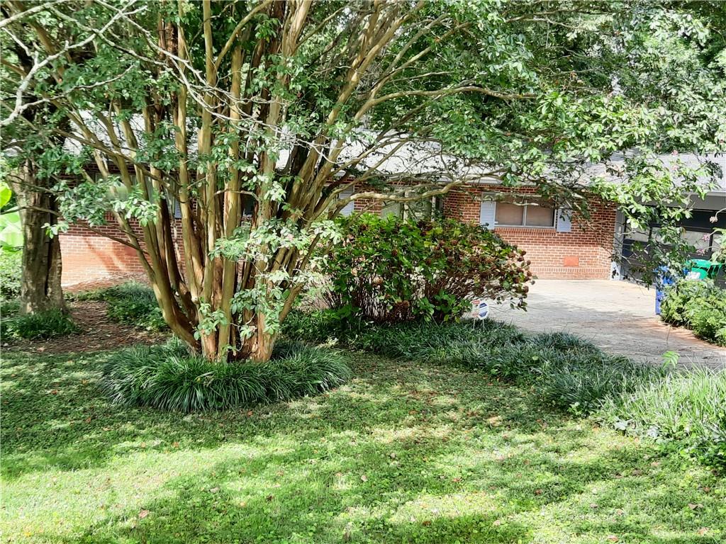 2335 Springside Way Decatur, GA 30032 - Photo 1 of 1 a front view of a house with lots of plants and trees