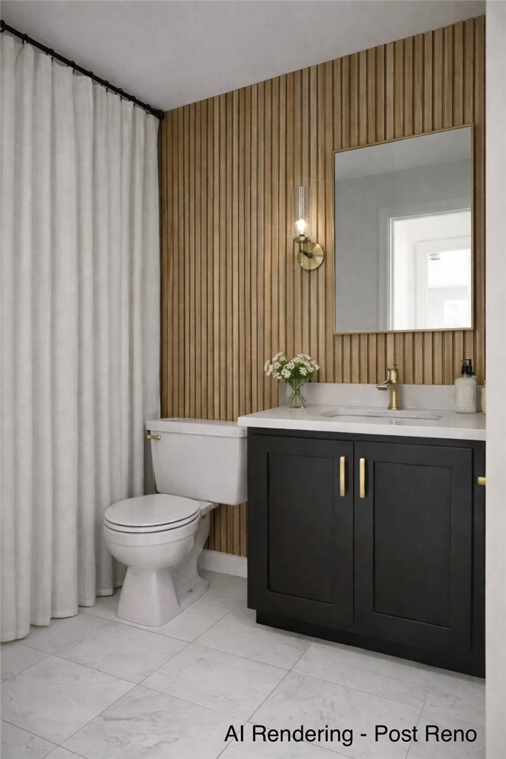 930 Broadway School Road Belton, SC 29627 - Photo 25 of 27 This sleek bathroom features contemporary design with natural wood accents.