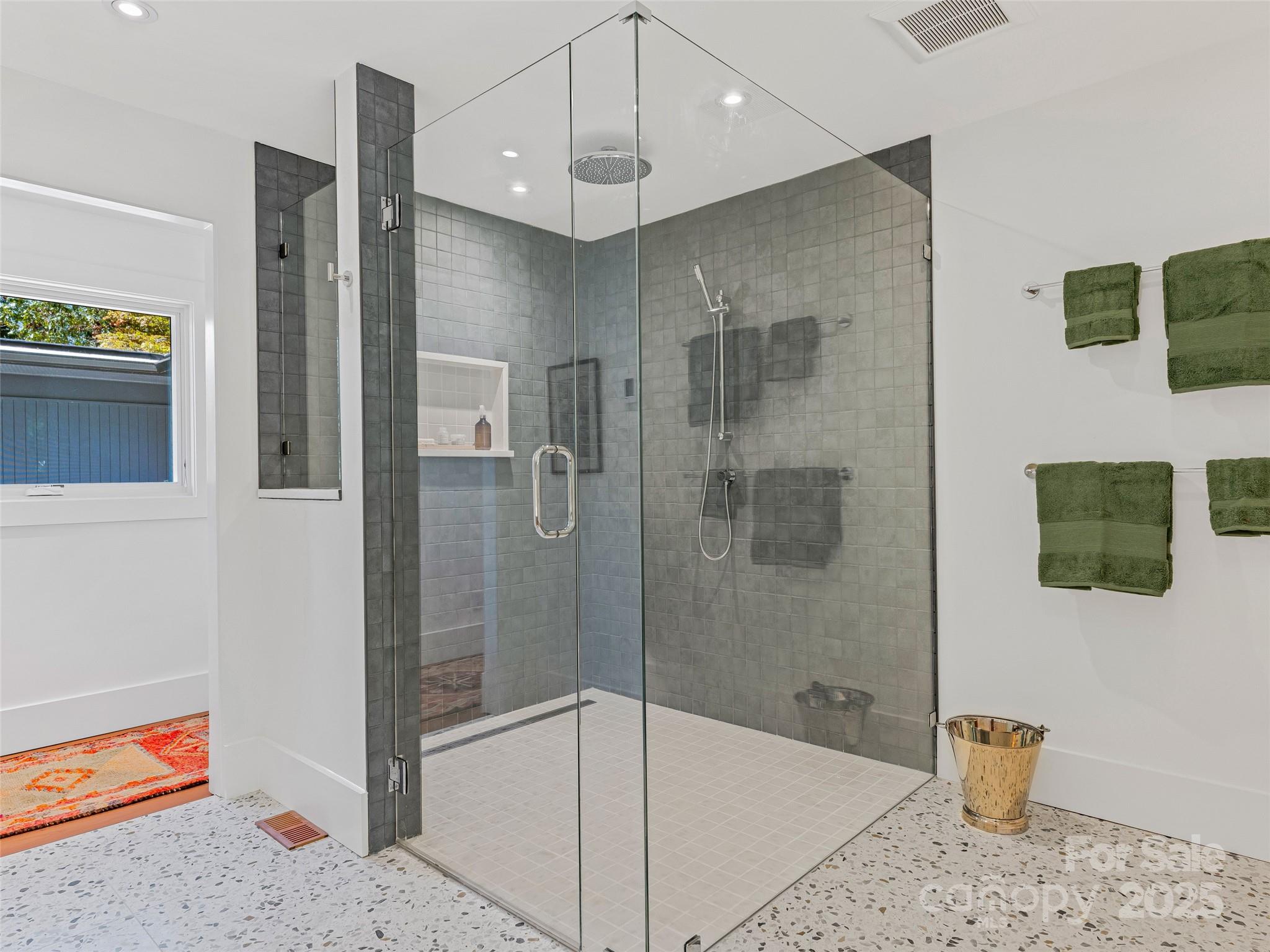 5 Brookside Road Asheville, NC 28803 - Photo 33 of 45 a bathroom with a shower