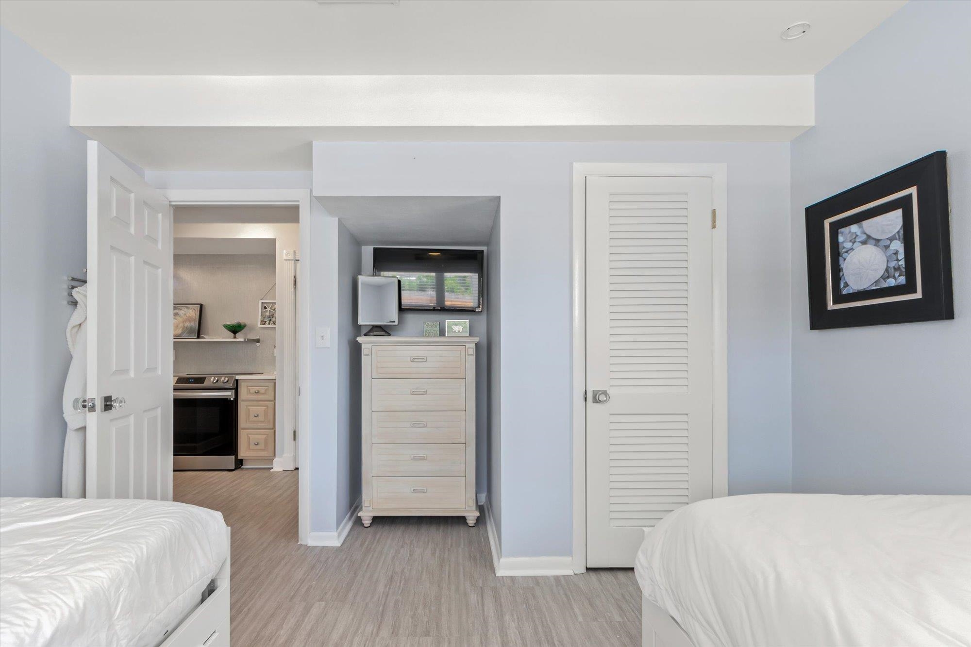 78 Ferrol Road St. Augustine, FL 32084 - Photo 33 of 59 a bedroom with a bed and a view of bathroom