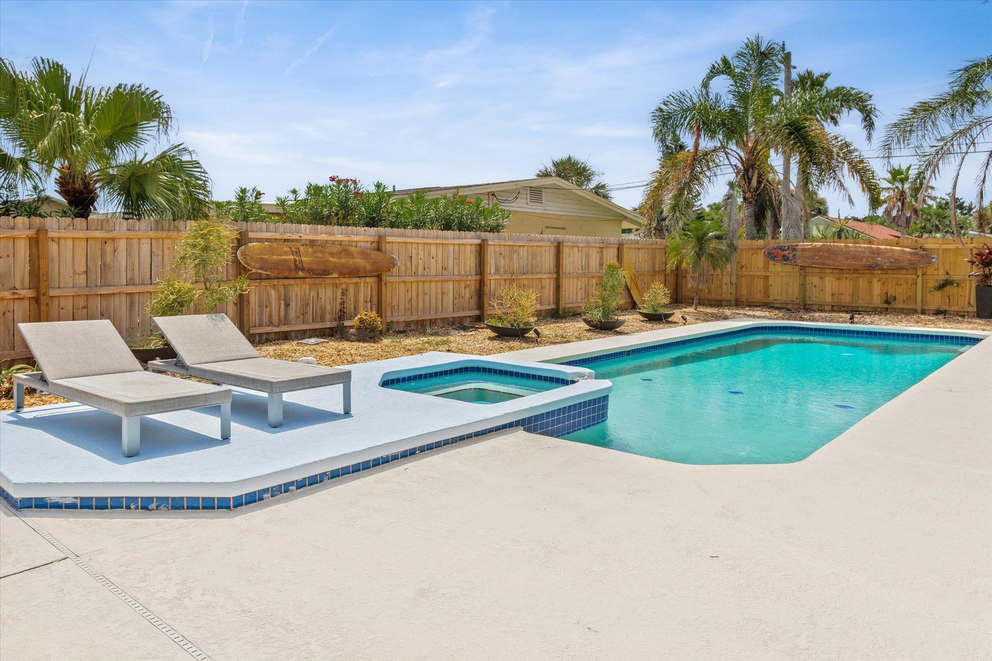 78 Ferrol Road St. Augustine, FL 32084 - Photo 36 of 59 swimming pool view with a garden space
