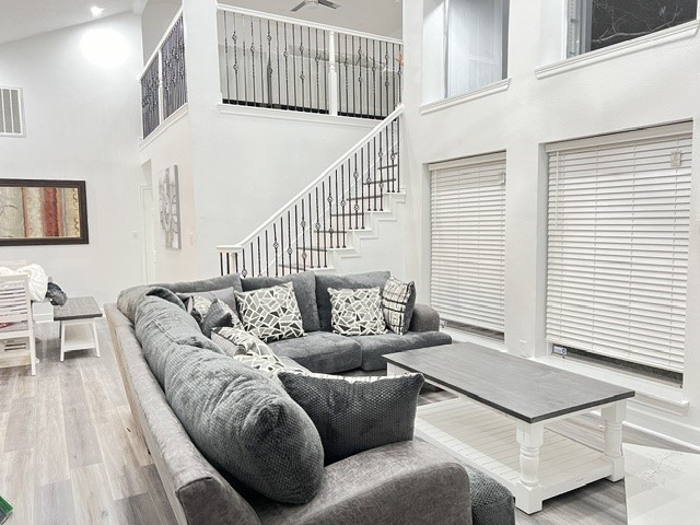 4219 Hirschfield Road Spring, TX 77373 - Photo 4 of 25 Lovely living room entry with engineered wood floors