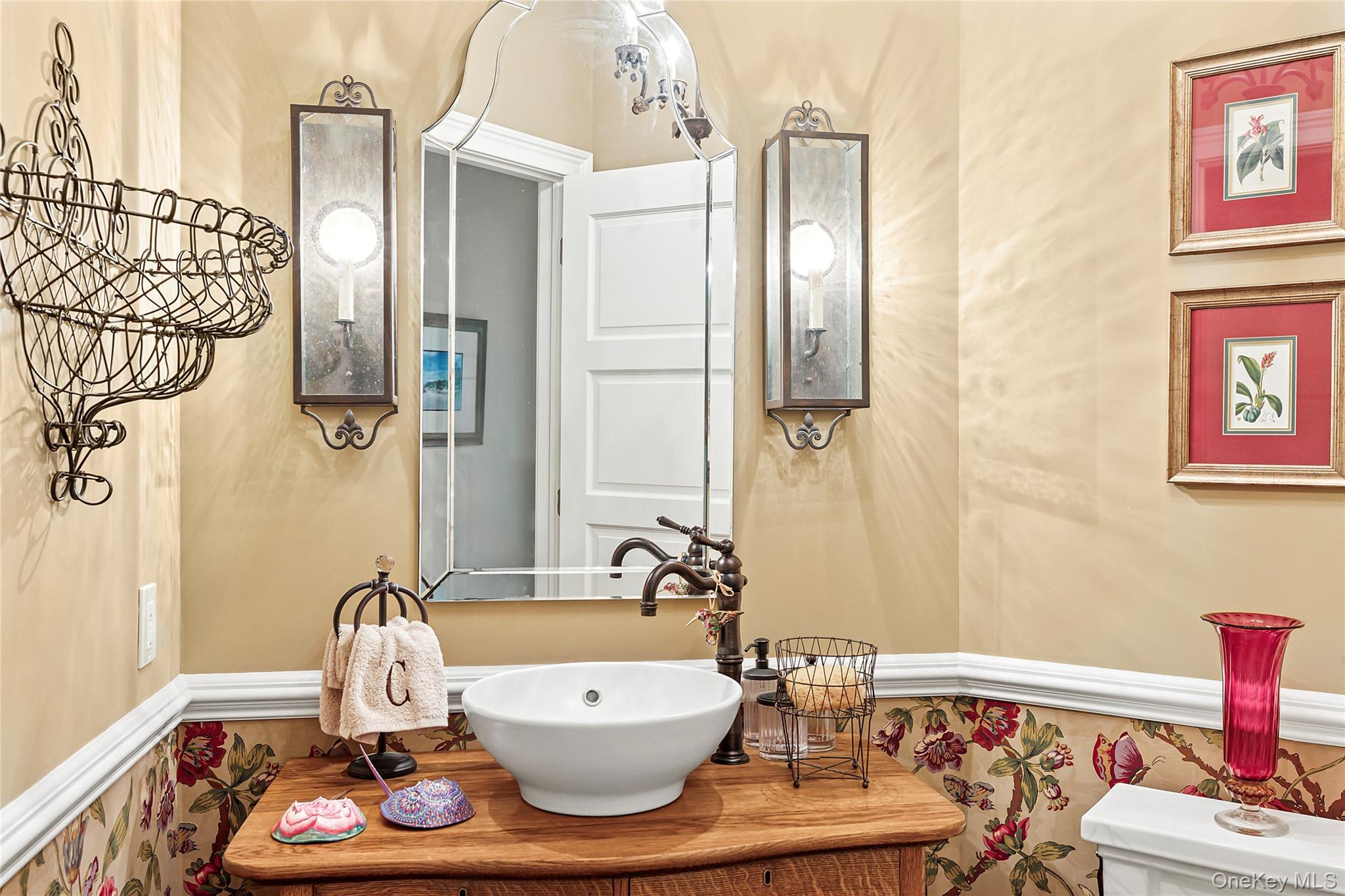 19 Ridge Lane Miller Place, NY 11764 - Photo 21 of 28 Bathroom with a wainscoted wall and vanity