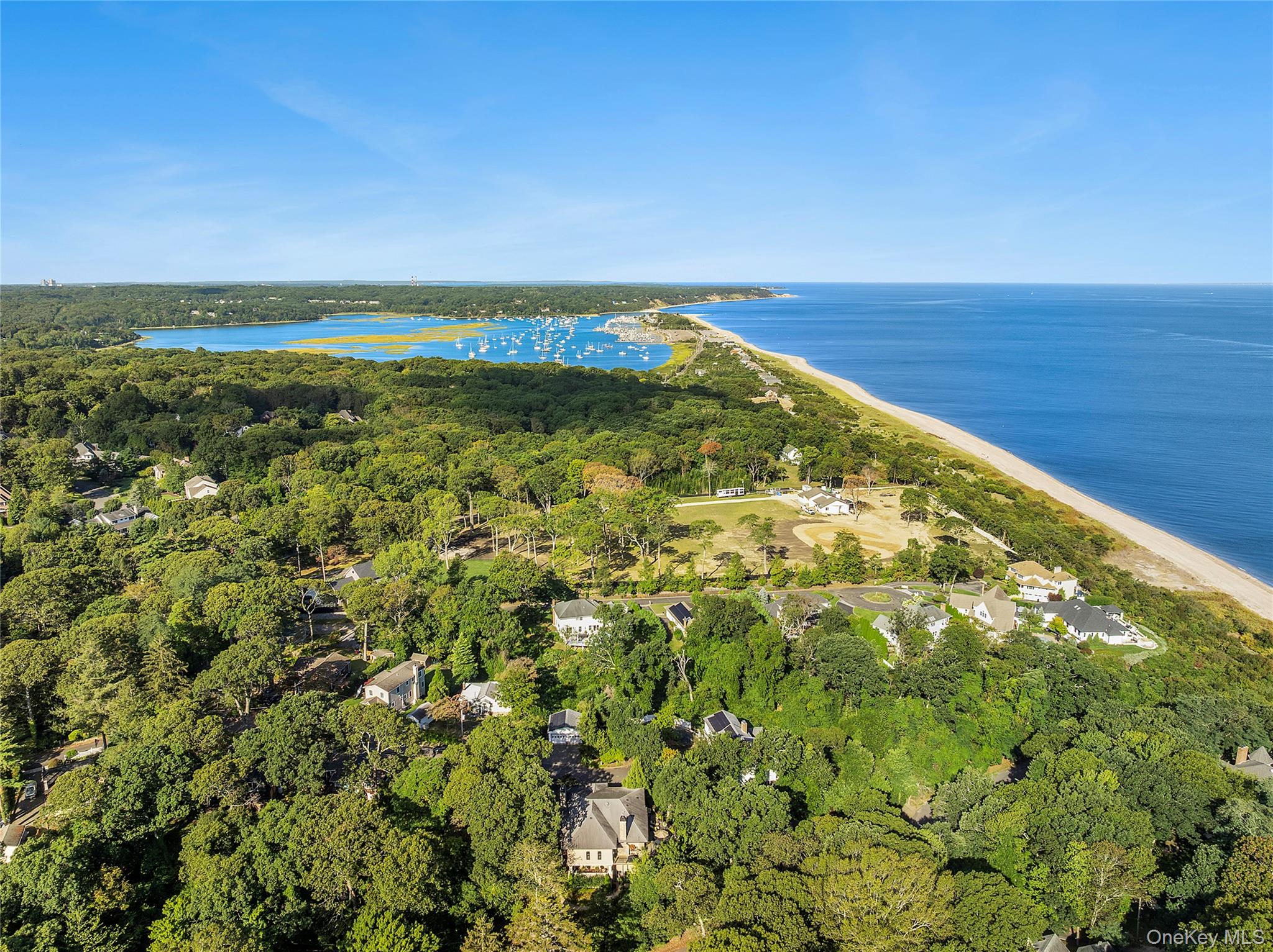 19 Ridge Lane Miller Place, NY 11764 - Photo 27 of 28 Aerial overview of property's location with unending shoreline