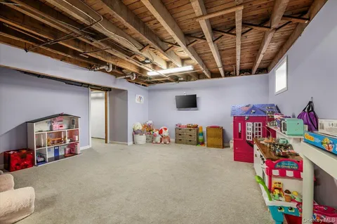 a storage room with toys