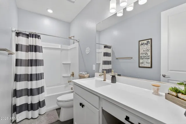 a bathroom with a sink a toilet a shower and a mirror