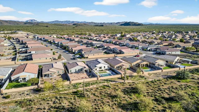 an aerial view of residential building with outdoor space