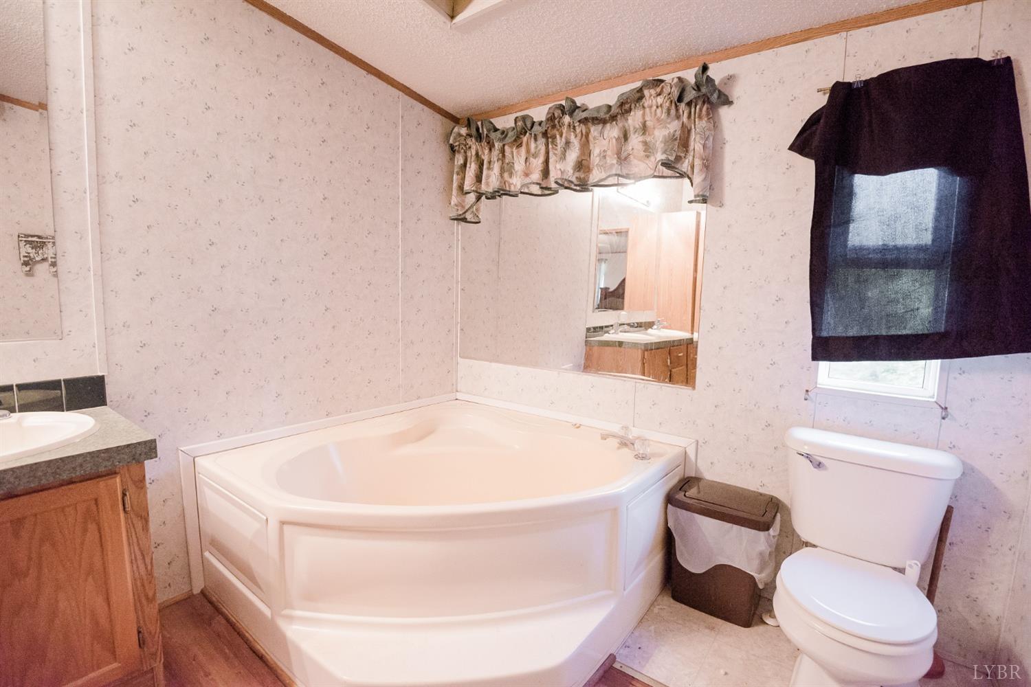 862 Snapps Mill Road Spout Spring, VA 24593 - Photo 21 of 29 a bathroom with a bathtub and a toilet
