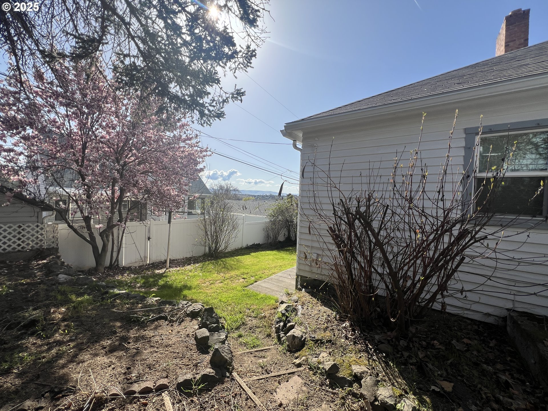 706 Northwest 10th Street Pendleton, OR 97801 - Photo 6 of 19 a view of a backyard with pathway