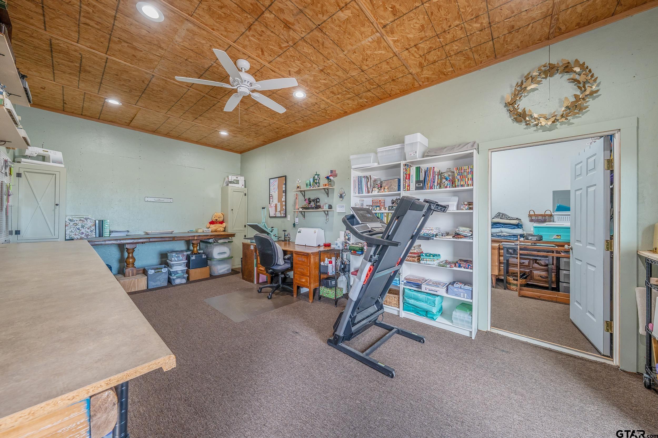 488 VZ County Road Ben Wheeler, TX 75754 - Photo 17 of 47 a view of a room with gym equipment