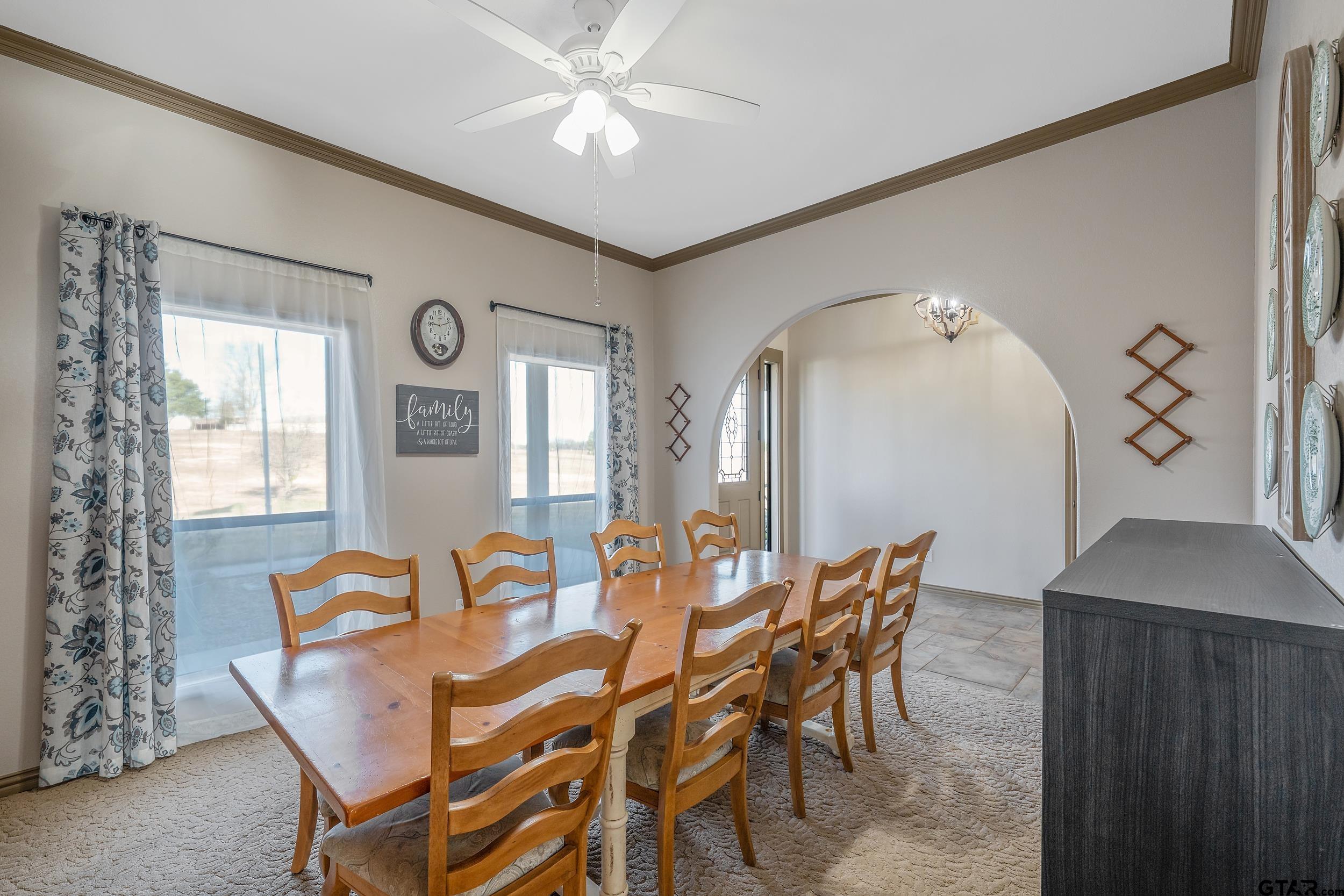 488 VZ County Road Ben Wheeler, TX 75754 - Photo 36 of 47 a dining room with furniture and window