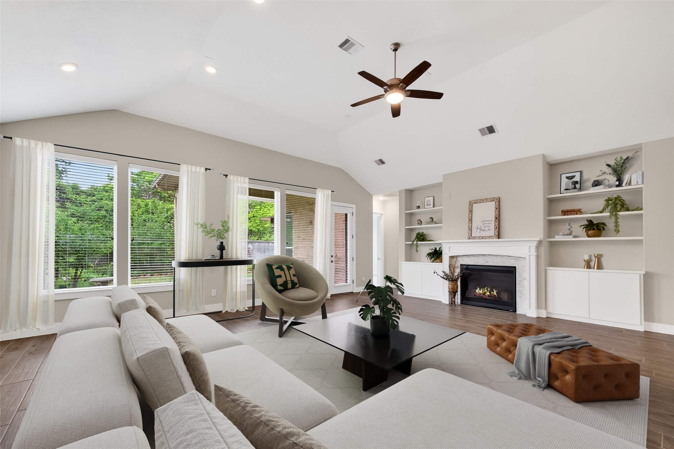 3415 Mckinney Ridge Drive Houston, TX 77059 - Photo 9 of 43 Virtually staged living room.
