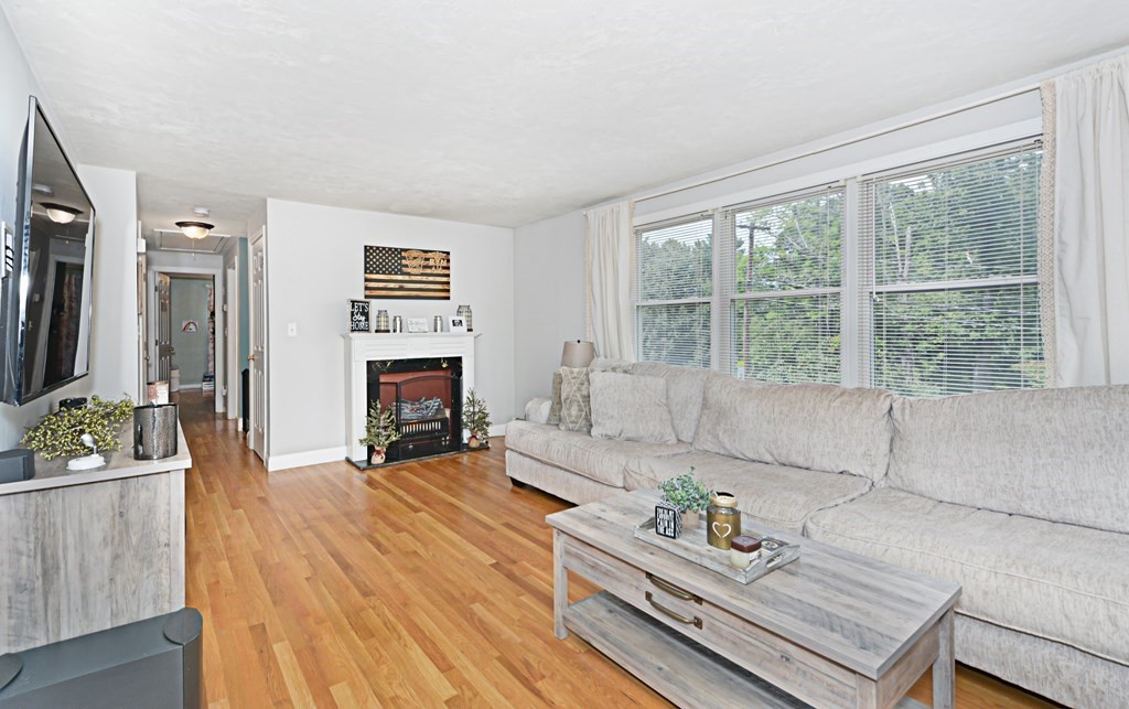 1 Hapgood Road Worcester, MA 01605 - Photo 6 of 34 a living room with furniture and a fireplace
