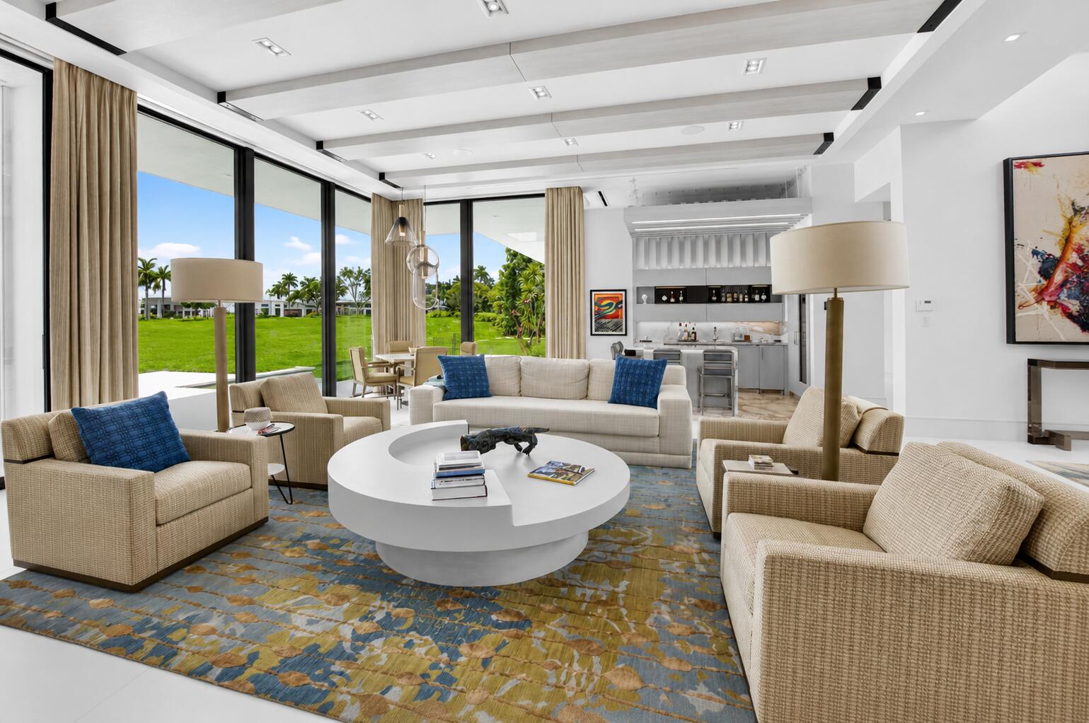 6960 Lake Estates Court Boca Raton, FL 33496 - Photo 8 of 58 a living room with furniture and a large window