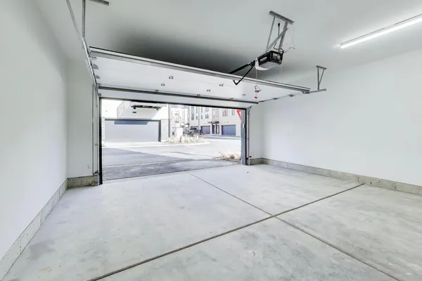 a view of a garage