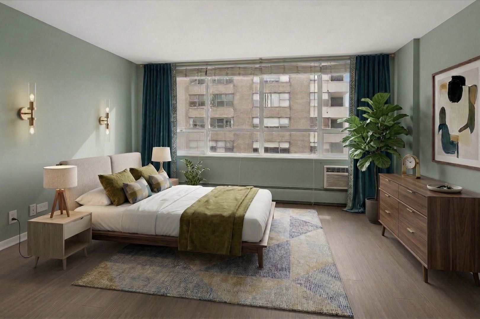 6171 North Sheridan Road, Unit 2104 Chicago, IL 60660 - Photo 8 of 18 a bedroom with a large bed and a window
