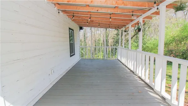 a view of a patio