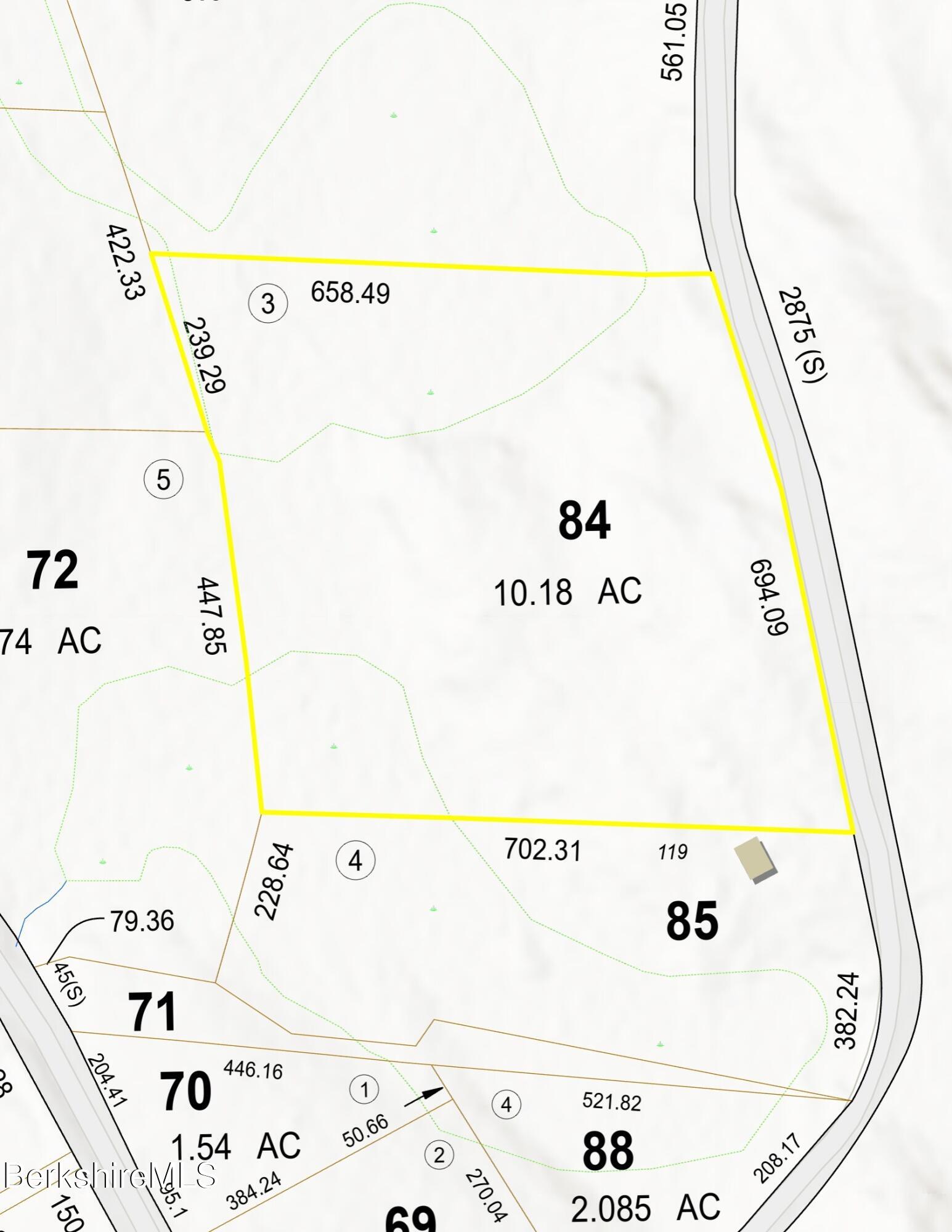 Lot 84 Churchill Road East Otis, MA 01029 - Photo 12 of 18 Map Lot 11-84 Churchill Rd B.