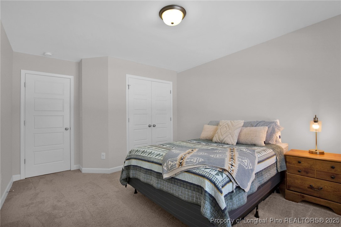 248 Rainy Beck Way Erwin, NC 28339 - Photo 24 of 44 a bedroom with a bed and lamp