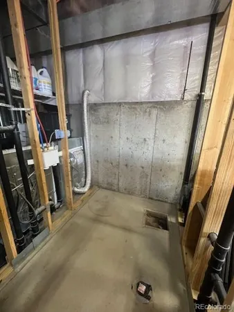 a view of storage and utility room