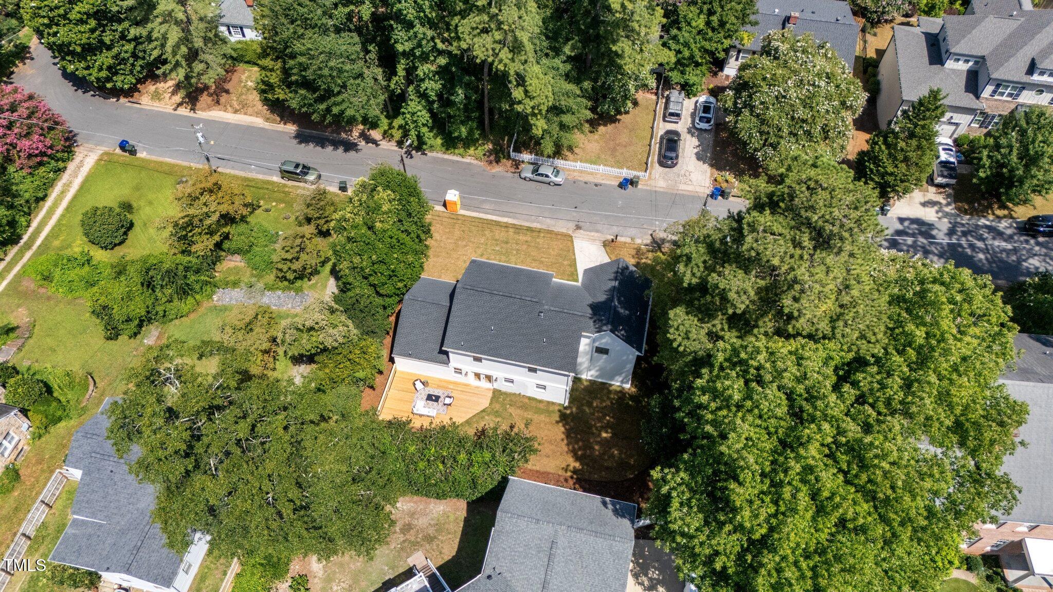 2801 Ashland Street Raleigh, NC 27608 - Photo 42 of 44 an aerial view of a house