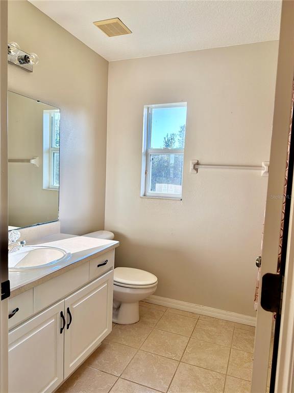 31224 Crestmont Court Wesley Chapel, FL 33543 - Photo 30 of 36 a bathroom with a sink a toilet and a mirror