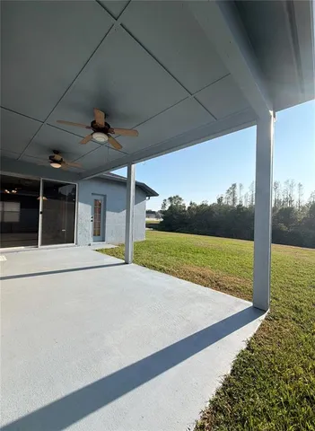 a view of an outdoor space and a yard