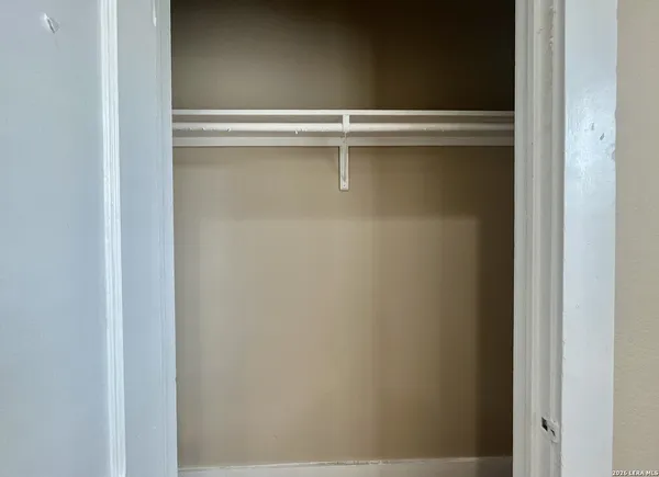 a close view of closet