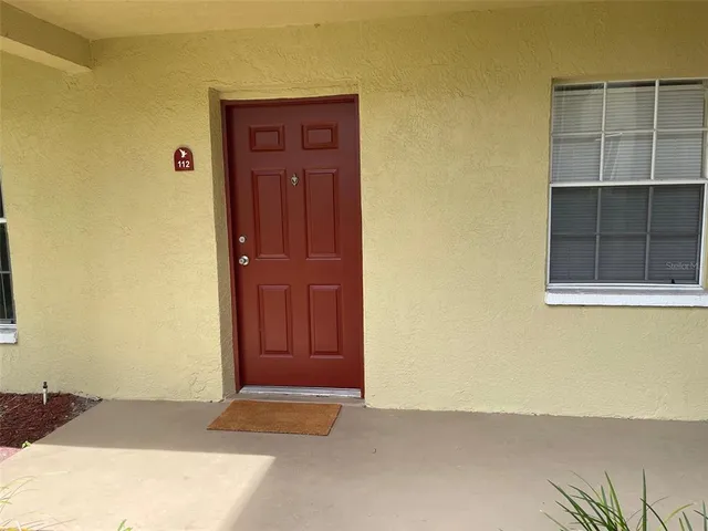 a view of front door