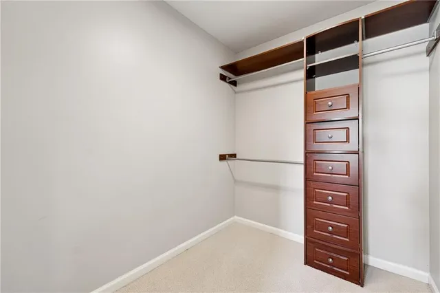 a view of walk in closet