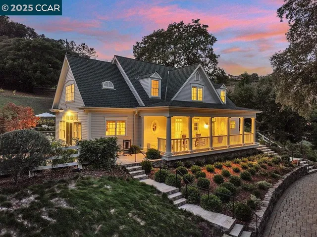 a front view of house with a yard