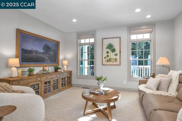 a bedroom with a bed and a lamp