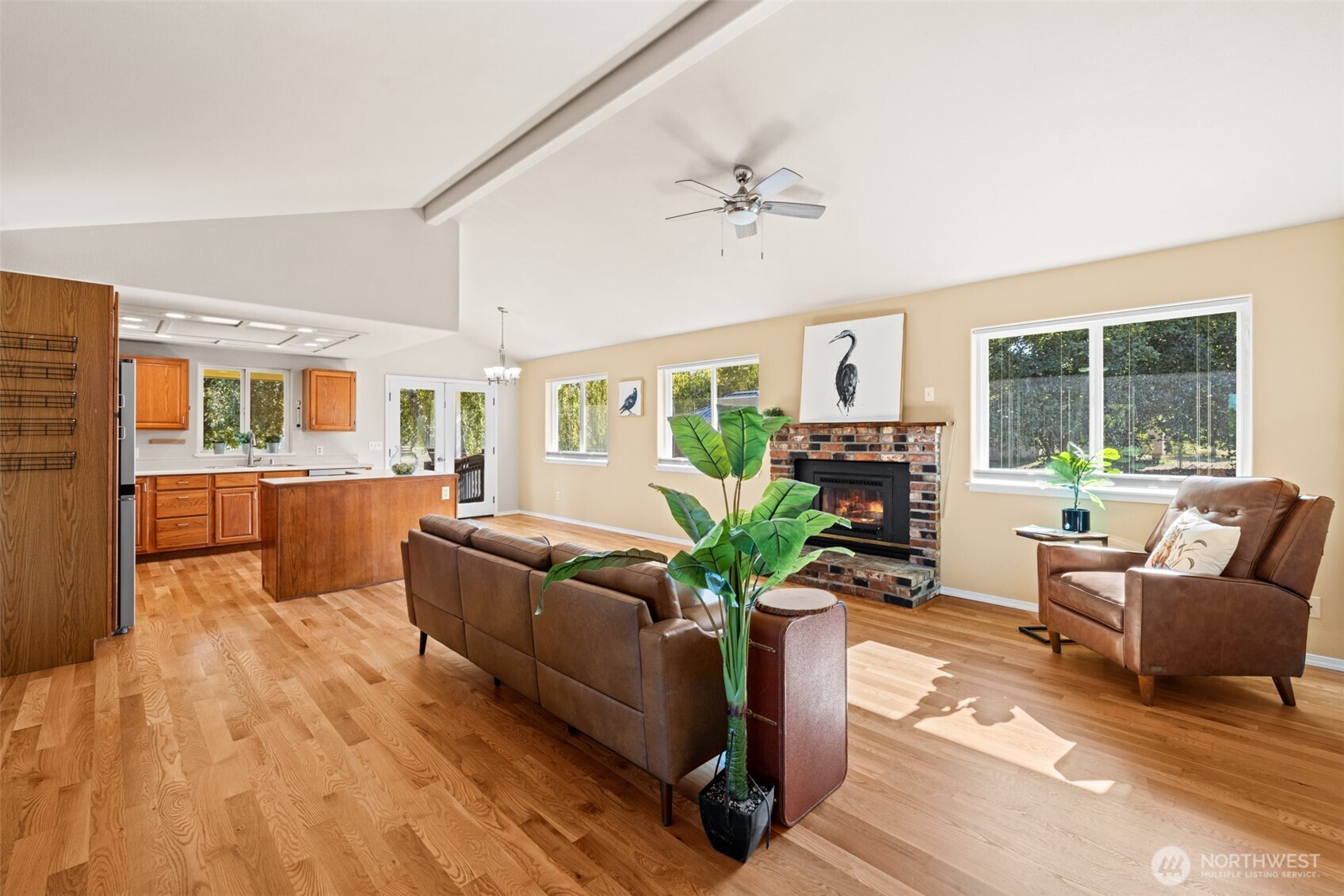 92 Robbins Road Sequim, WA 98382 - Photo 12 of 39 a living room with furniture and a large window
