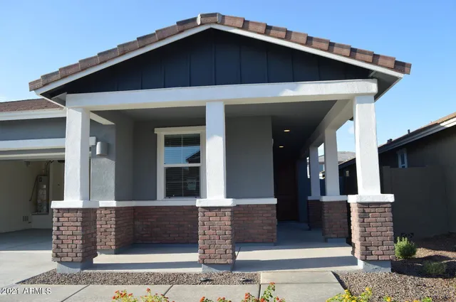 a front view of a house