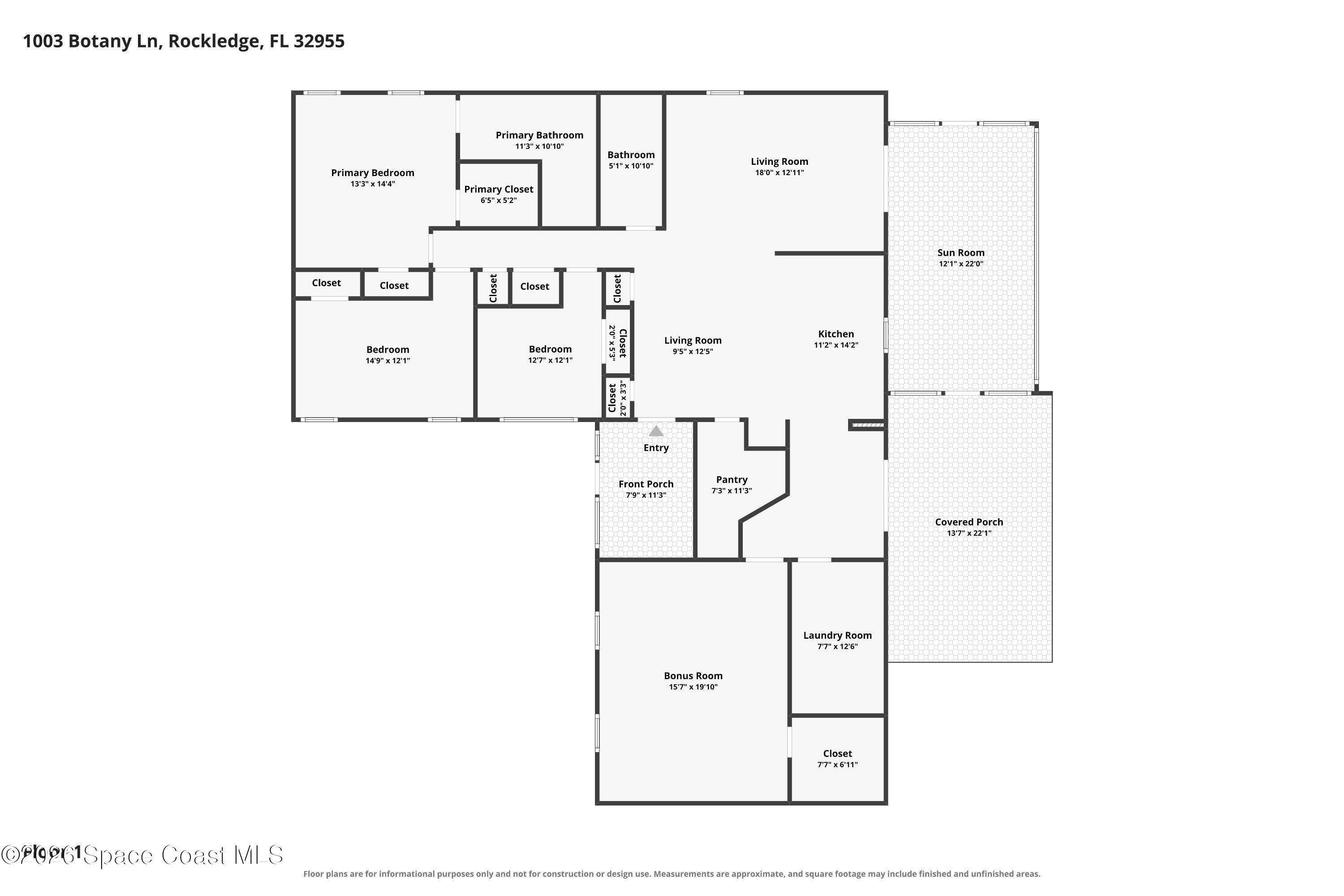 1003 Botany Lane Rockledge, FL 32955 - Photo 24 of 27 Floor-1