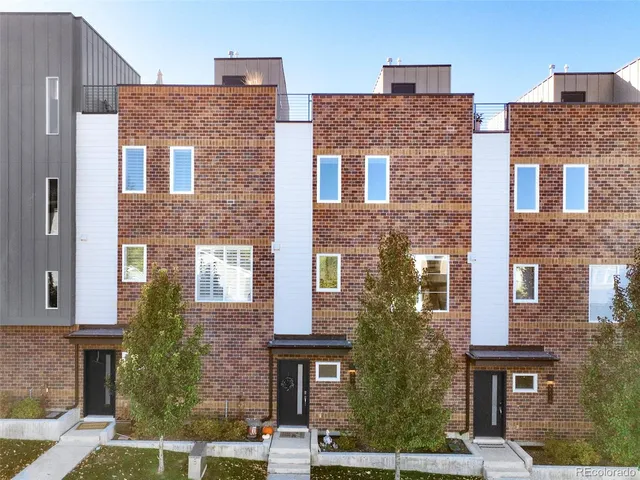 a front view of a building